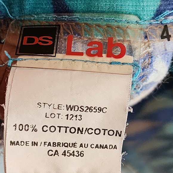 DS Lab Fine Tooth Corduroy Geometric Psychedelic Skirt - Picture 3 of 3